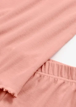 bonprix Wäsche·Nachtwäsche|Nachtwäsche|Shorty mit zartem Spitzenbesatz antikrosa