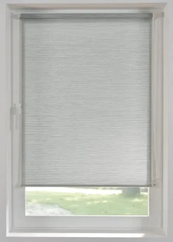 bonprix Rollos|Sichtschutzrollo in Bambus Optik silbergrau