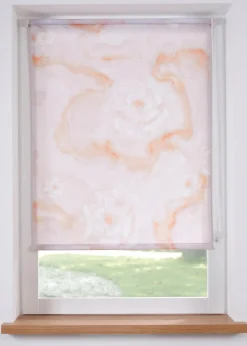 bonprix Rollos|Sichtschutzrollo mit Druck creme/gold