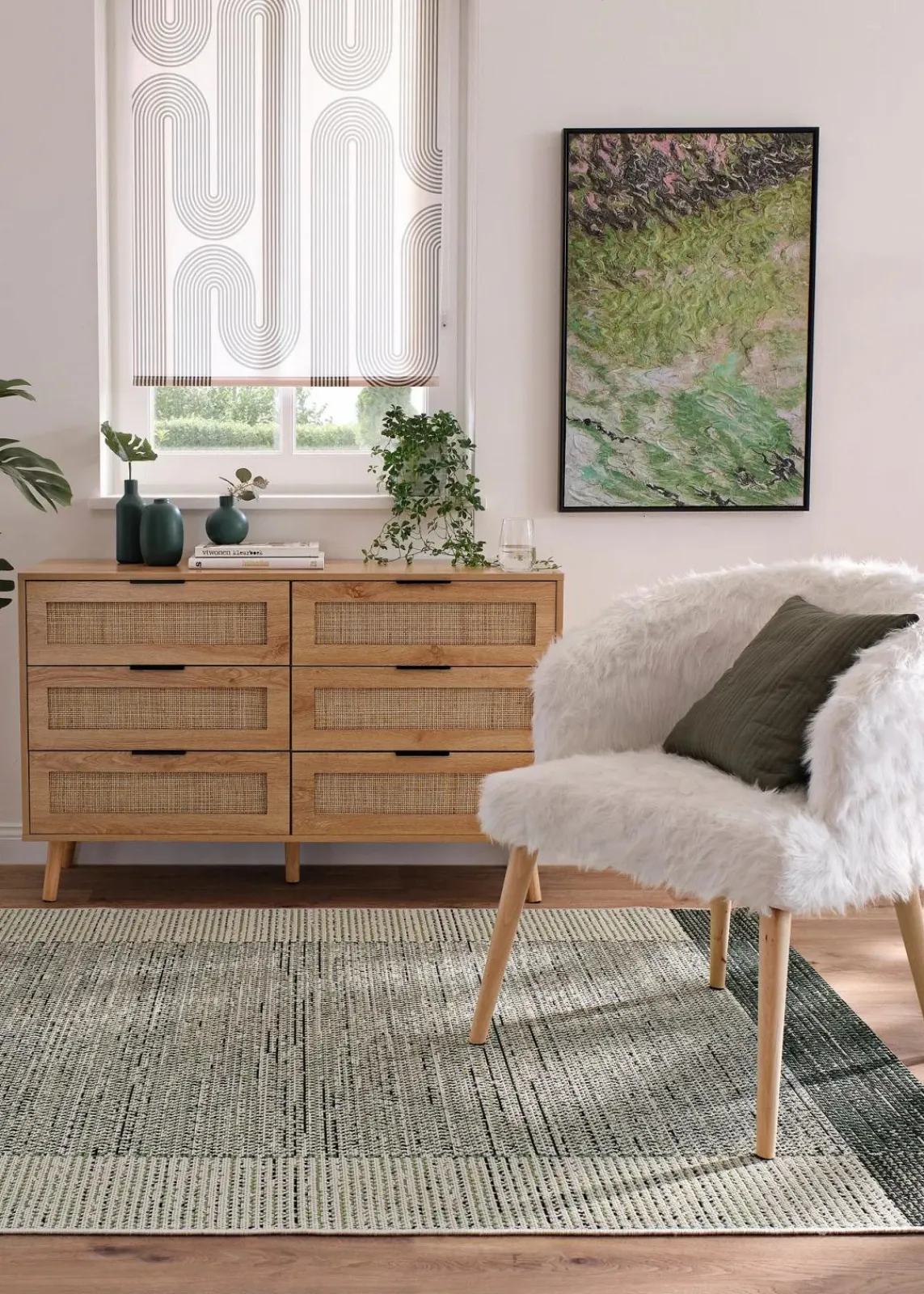 Sichtschutzrollo mit grafischem Druck|bonprix New