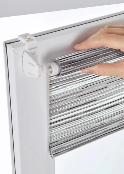 bonprix Rollos|Sichtschutzrollo mit leichtem Glanz weiß