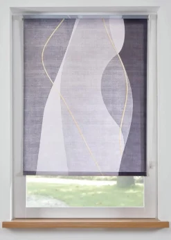 bonprix Rollos|Sichtschutzrollo mit Struktur grau