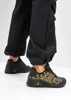 Skechers High Heels|Sneaker|Sneaker mit Memory Foam schwarz/gold