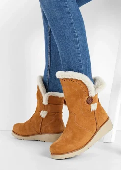 Skechers Stiefel|Gefütterte Winterschuhe|Stiefel hellbraun