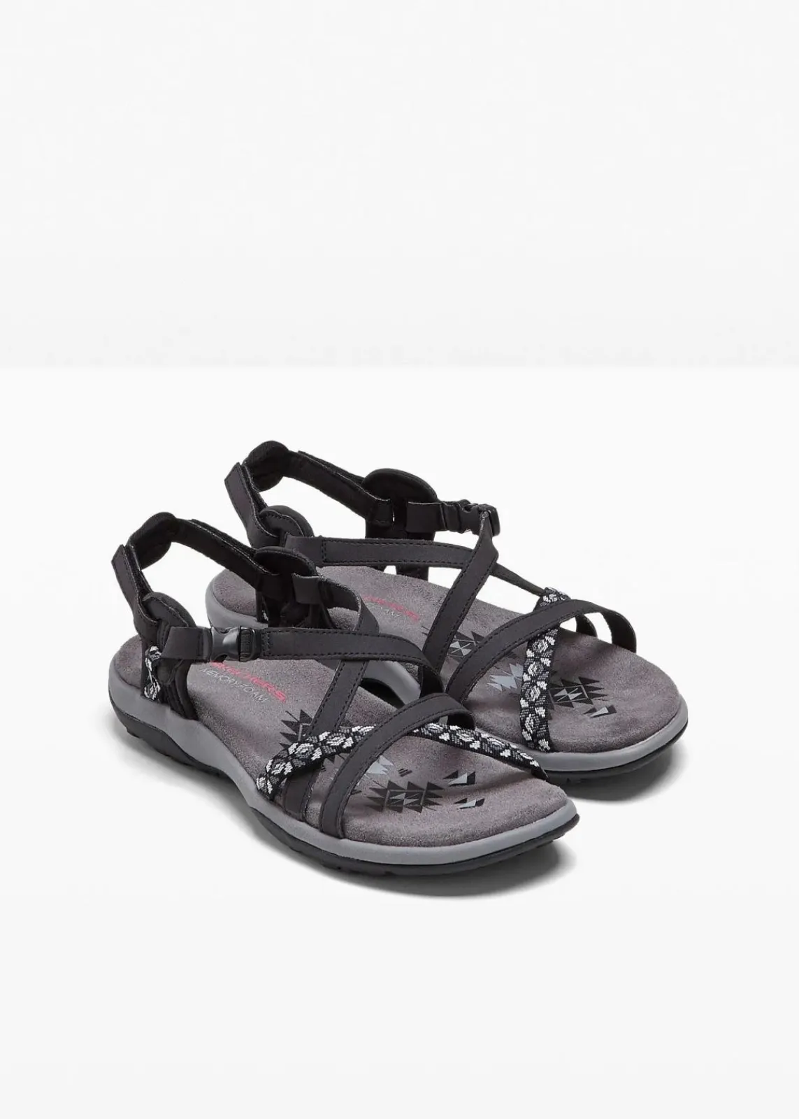 Skechers High Heels|Sommerschuhe|Trekkingsandalen schwarz