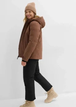 bonprix Bekleidung·Jumpsuits|Bekleidung·Sweat|Skijacke, mit Schneefang hellbraun
