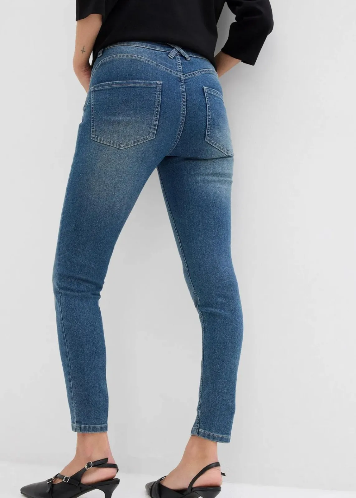 Skinny Jeans Mid Waist, Stretch|bonprix Best