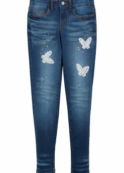 bonprix Mädchen 9-16 Jahre·Jeans|Skinny-Jeans Mid Waist blue stone