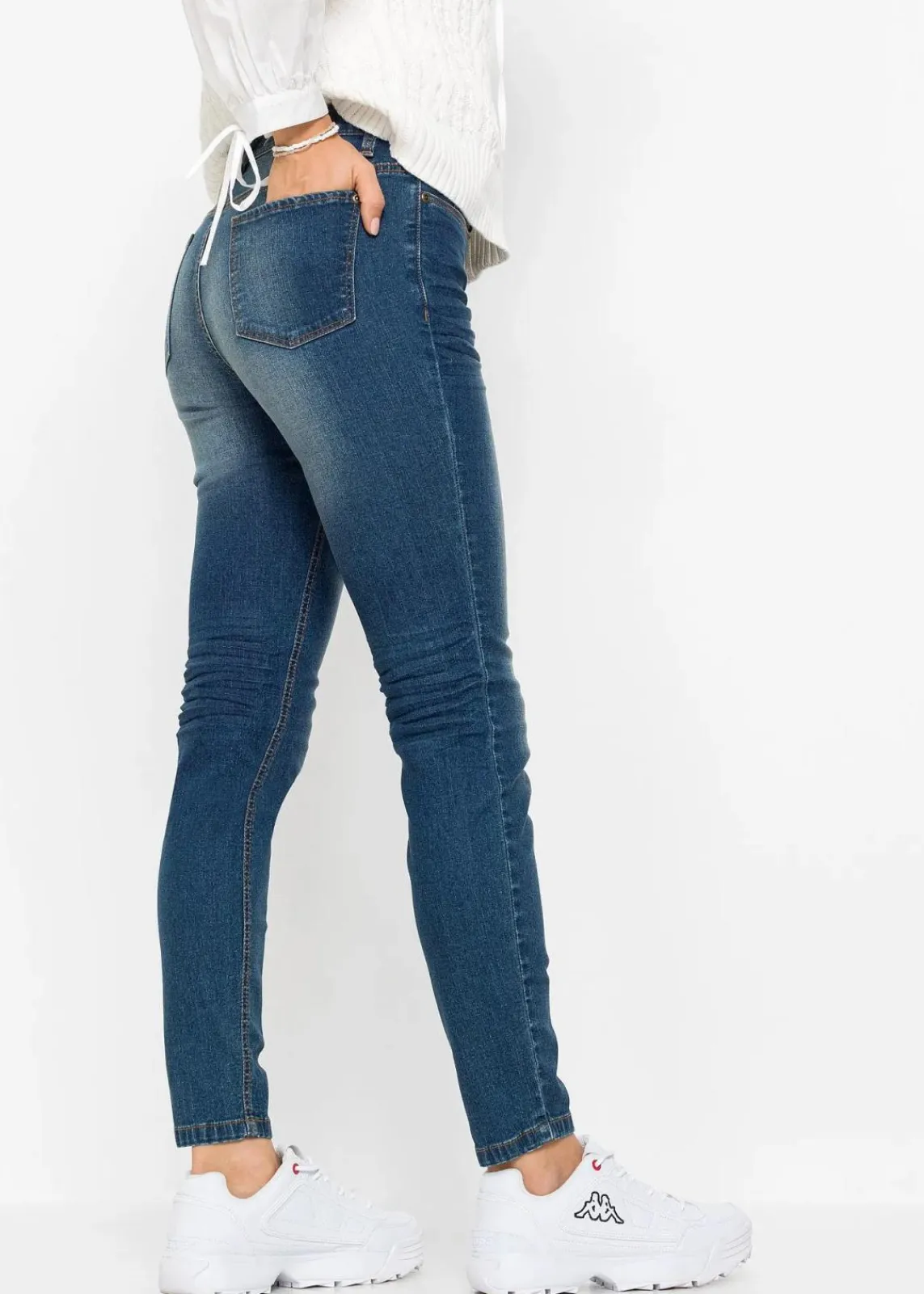 Skinny-Jeans, Mid Waist, cropped|bonprix Clearance