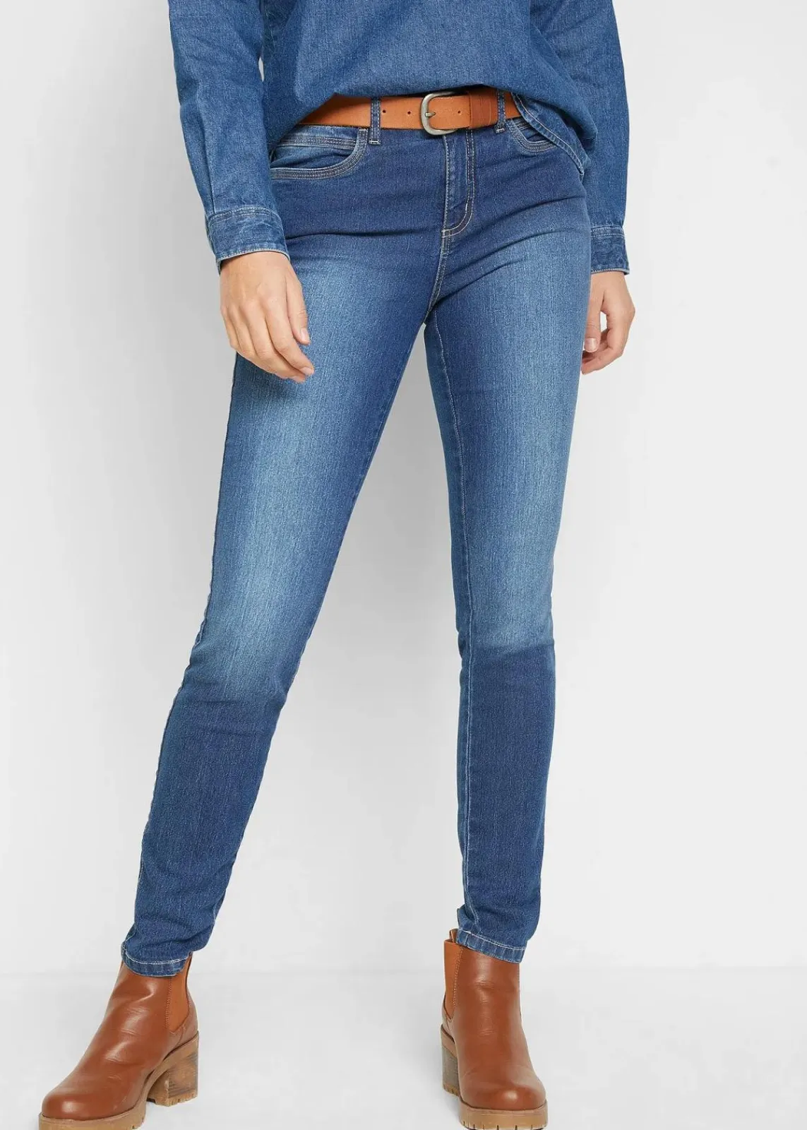 Skinny-Jeans Mid Waist, Stretch|bonprix Clearance