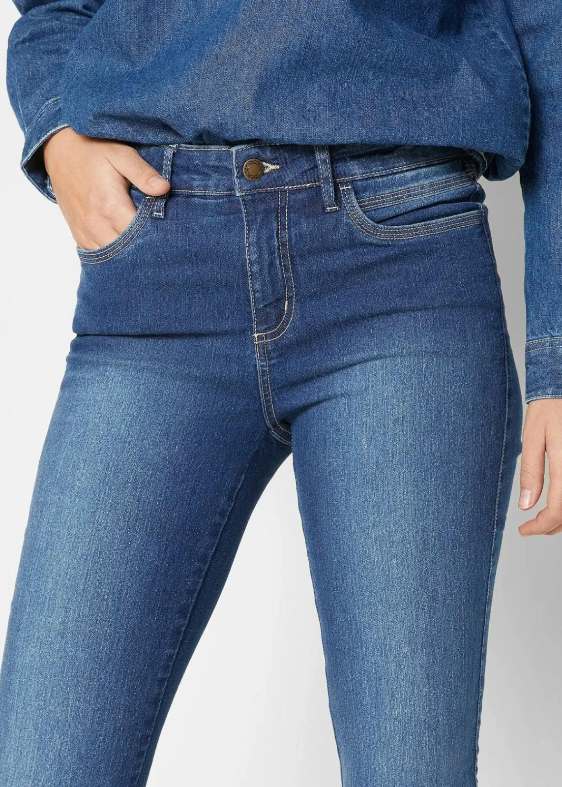 Skinny-Jeans Mid Waist, Stretch|bonprix Clearance