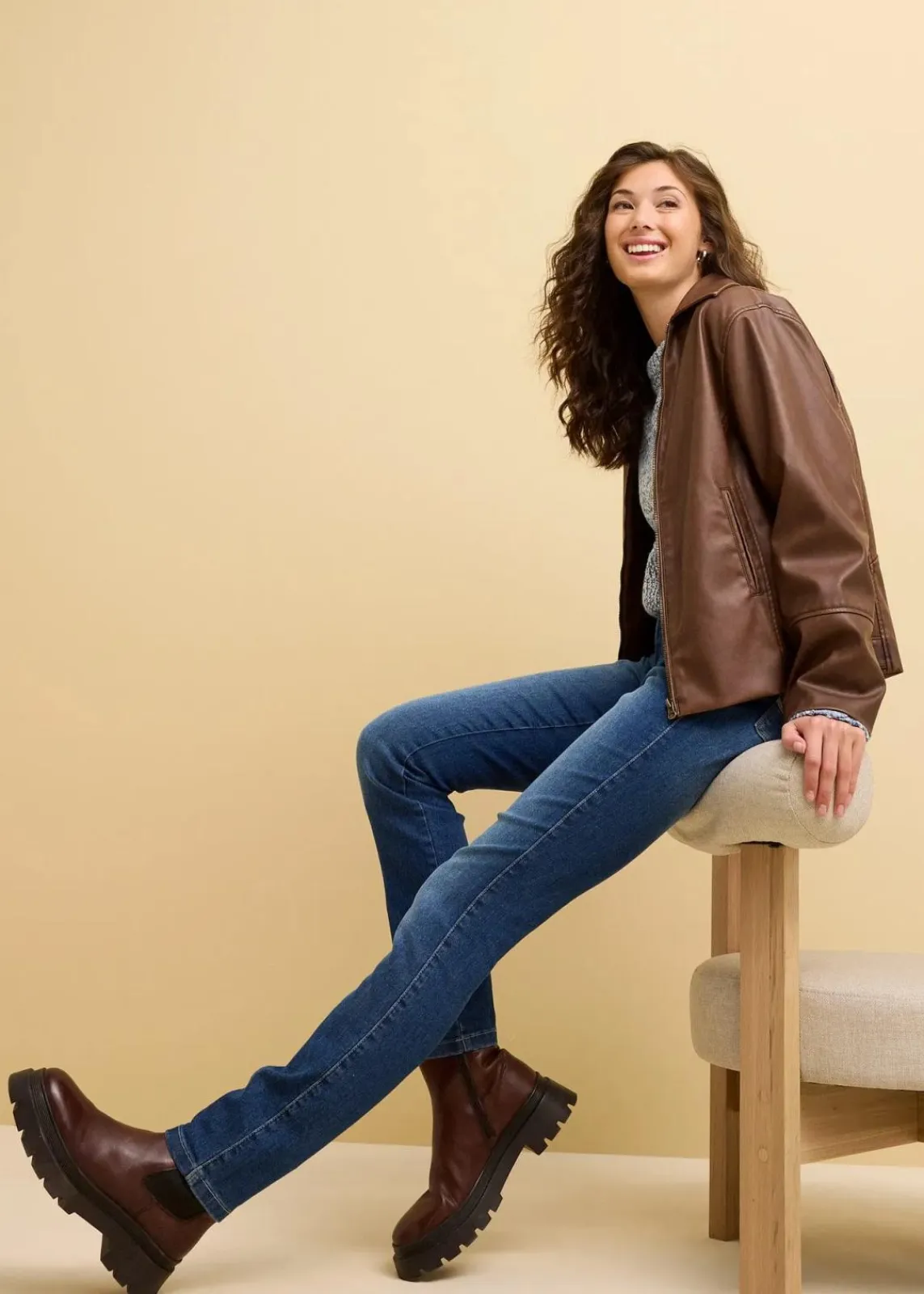 Skinny-Jeans Mid Waist, Stretch|bonprix Clearance