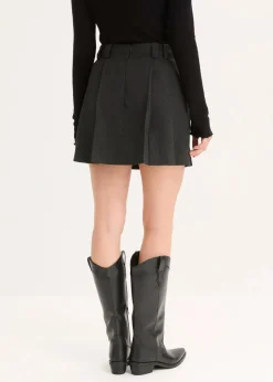 bonprix Bekleidung·Outdoorbekleidung|Bekleidung·Kleider|Skort dunkelanthrazit meliert