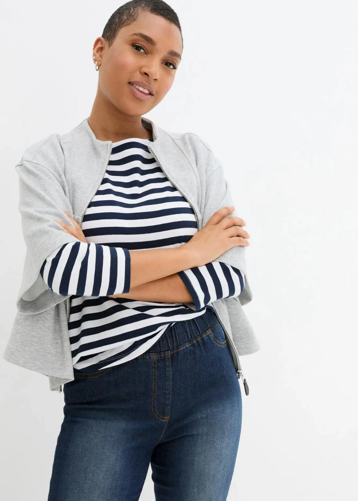 Slim Fit Jeans, Mid Waist, Baumwolle|bonprix Outlet