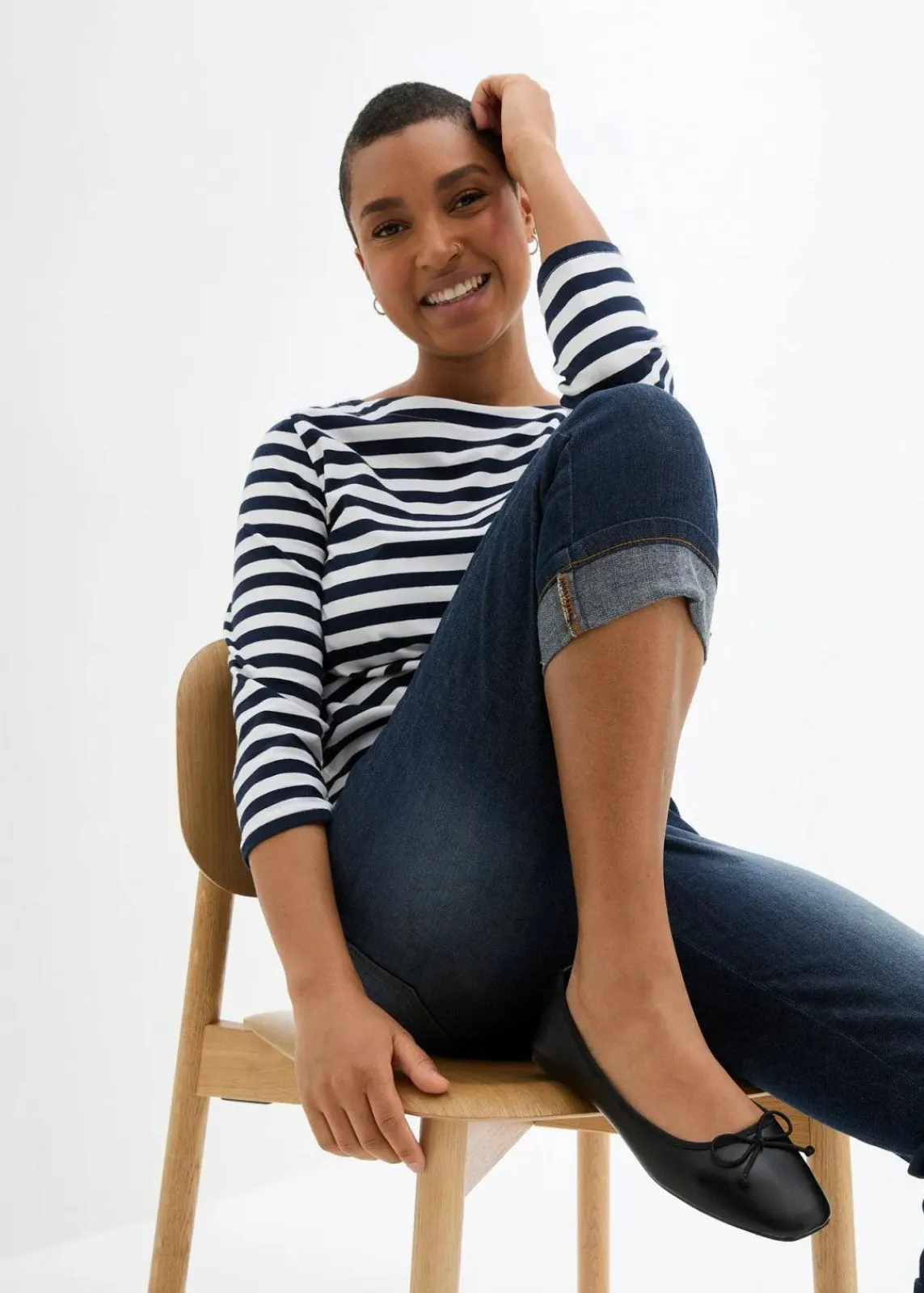 Slim Fit Jeans, Mid Waist, Baumwolle|bonprix Outlet