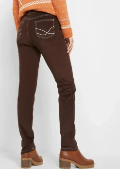 bonprix Bekleidung·Kleider|Hosen|Slim Fit Stretch-Cordhose dunkelbraun used