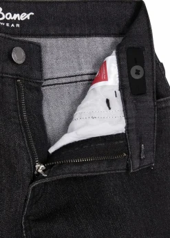 bonprix Jungen 9-16 Jahre·Bademode|Jungen 9-16 Jahre·Jeans|Slim Fit Stretch-Jeans mit verstellbarem Bund, Straight schwarz denim