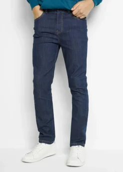 Slim Fit Stretch-Jeans mit verstellbarem Bund, Straight|bonprix New