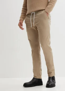 bonprix Hosen|Slim Fit Stretch-Schlupfhose, Straight new khaki