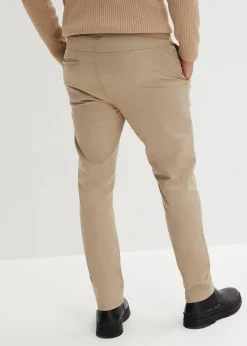 bonprix Hosen|Slim Fit Stretch-Schlupfhose, Straight new khaki