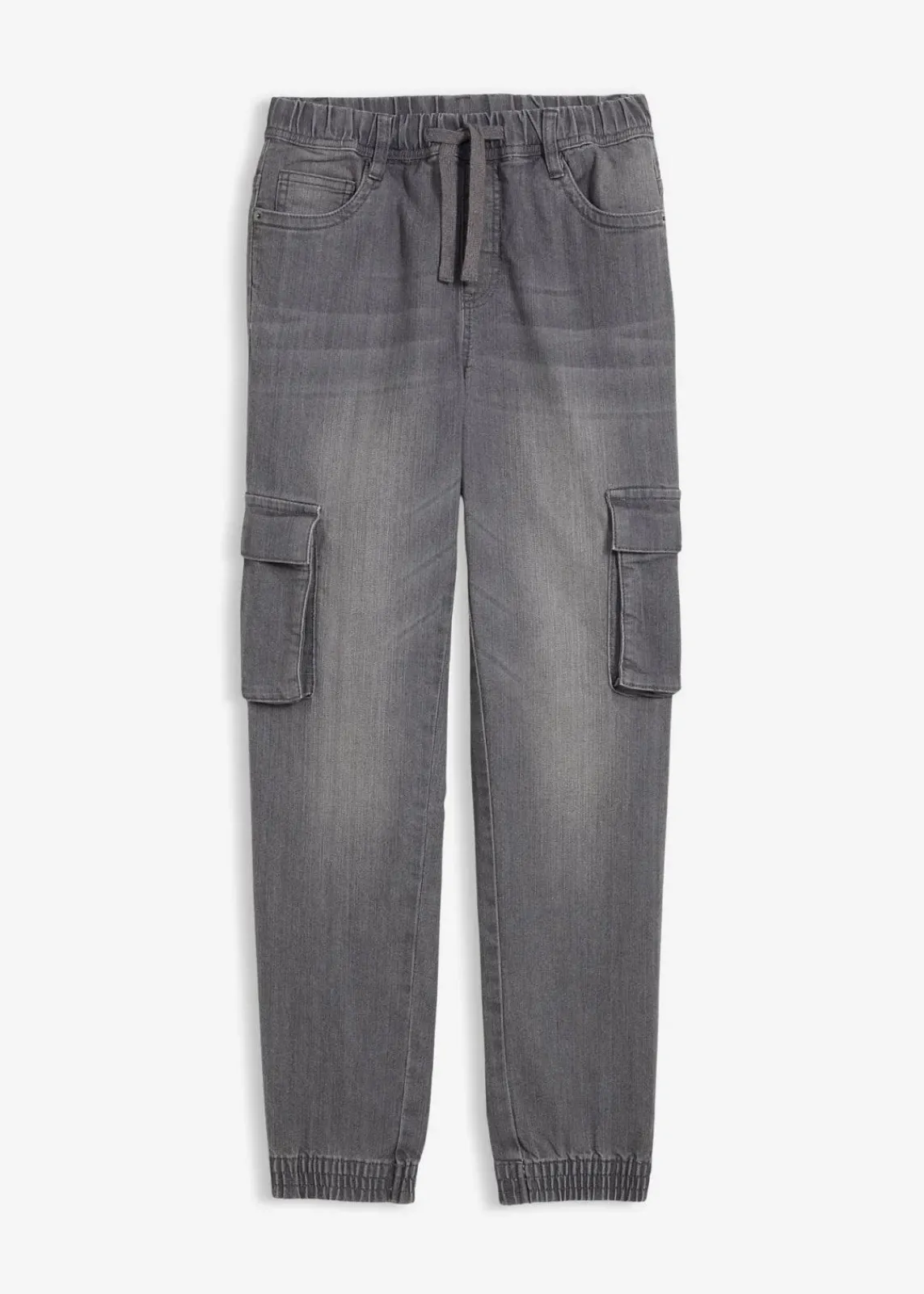 bonprix Jungen 9-16 Jahre·Jeans|Slim Fit Stretch-Schlupfjeans dunkelgrau denim