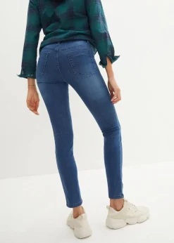 bonprix Bekleidung·Shirts & Tops|Jeans|Slim Jeans High Waist, Shaping blau used