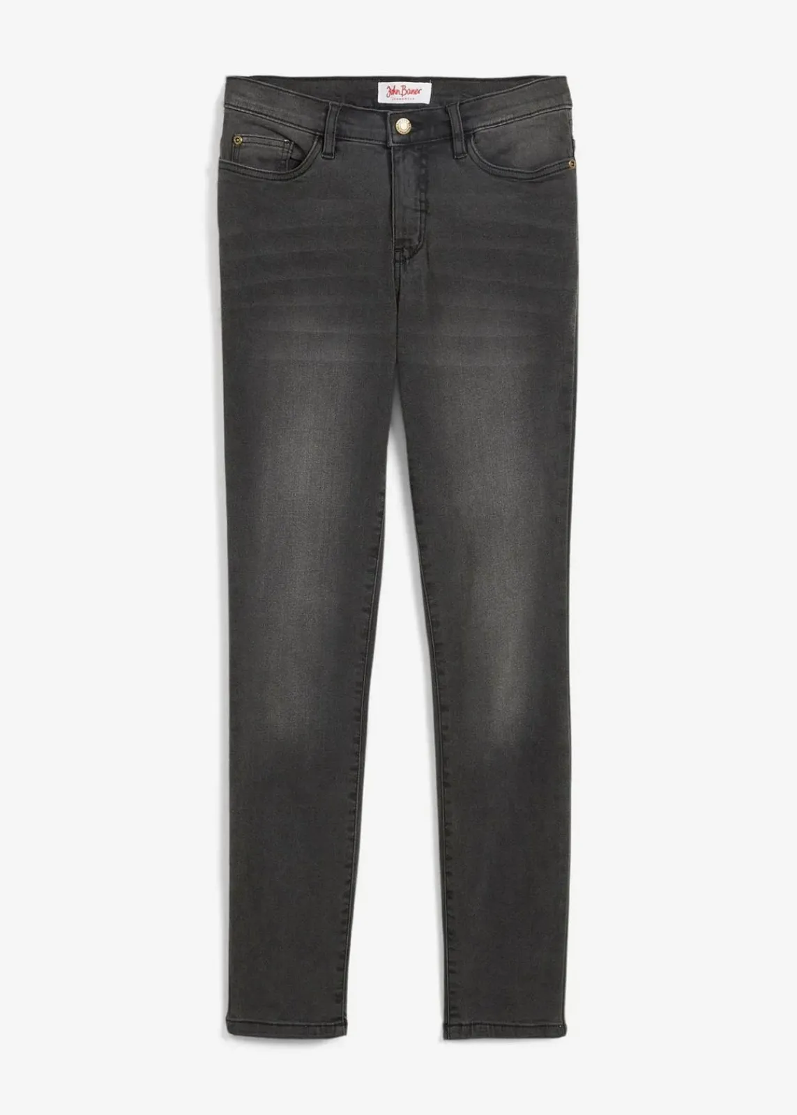 bonprix Jeans|Bekleidung·Shirts & Tops|Slim Jeans High Waist, Shaping schwarz used