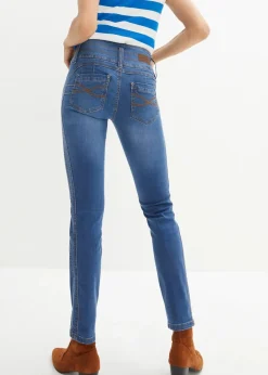 bonprix Jeans|Bekleidung·Shirts & Tops|Slim Jeans High Waist, Shaping blau used