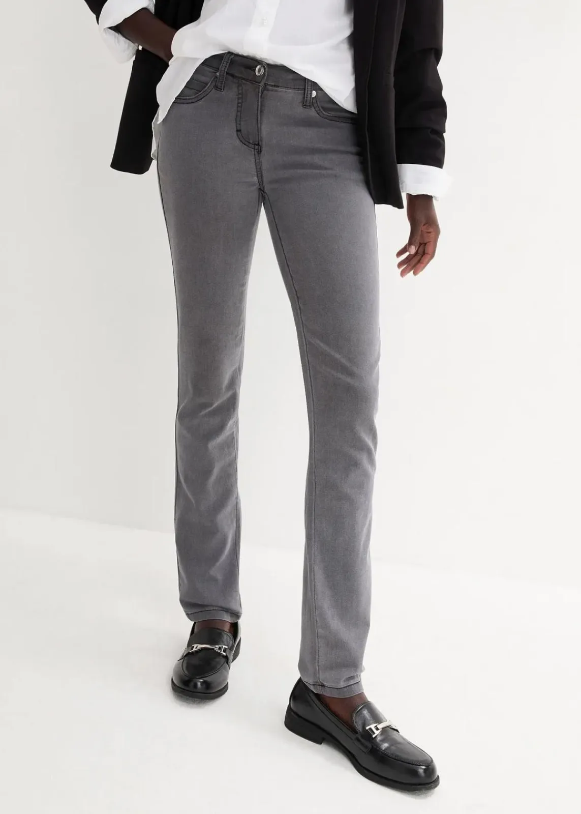 Slim-Fit-Jeans Mid Waist, Super Stretch|bonprix Sale