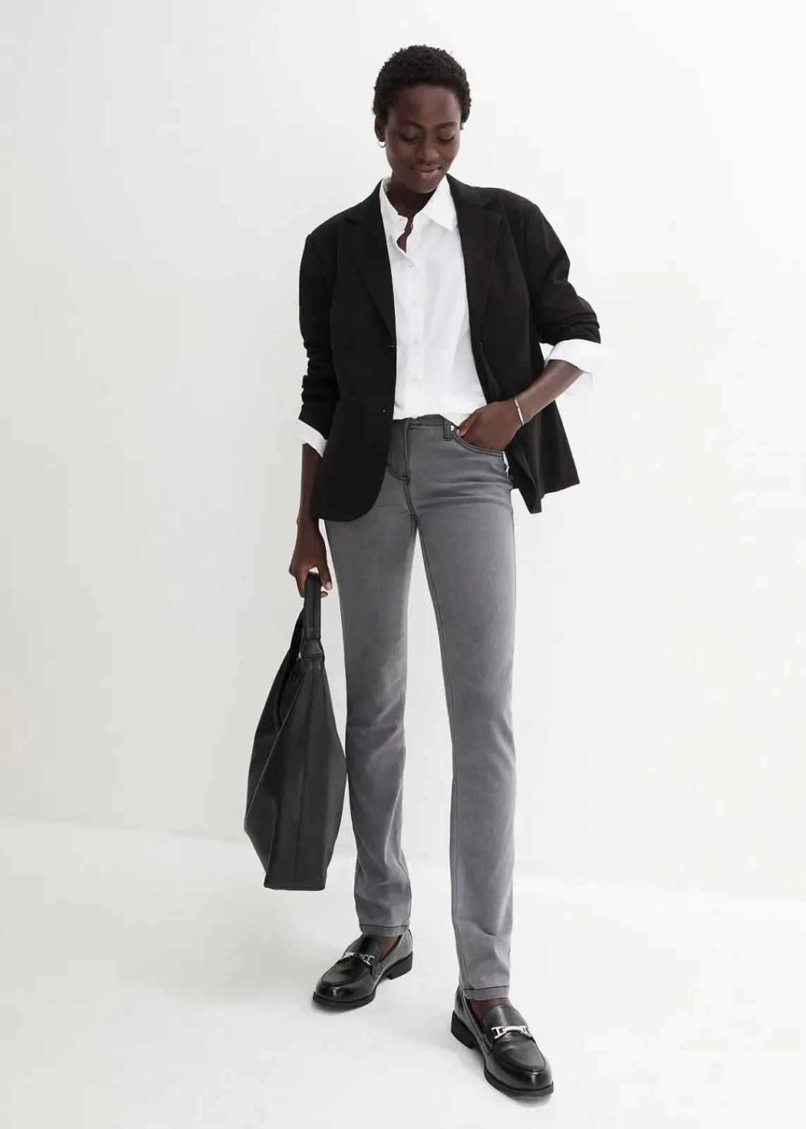 Slim-Fit-Jeans Mid Waist, Super Stretch|bonprix Sale