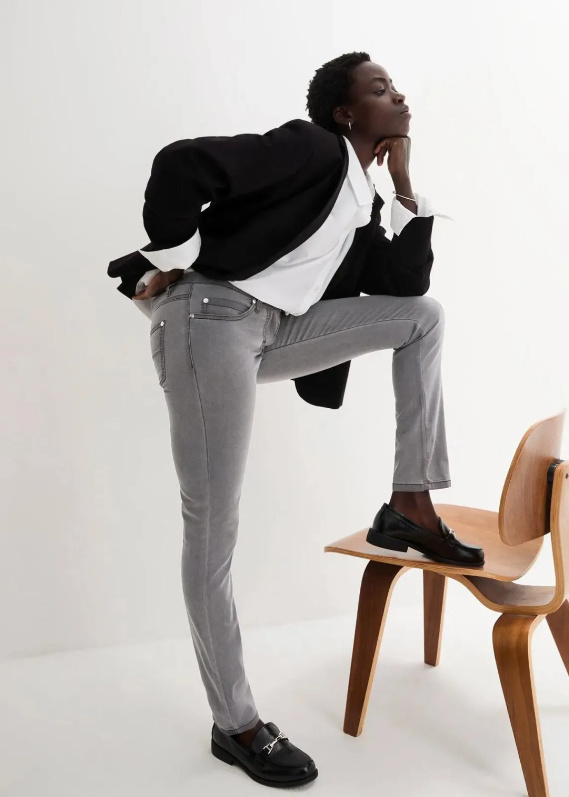 Slim-Fit-Jeans Mid Waist, Super Stretch|bonprix Sale