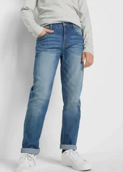 Slim-Fit-Jeans mit verstellbarem Bund, Straight|bonprix New