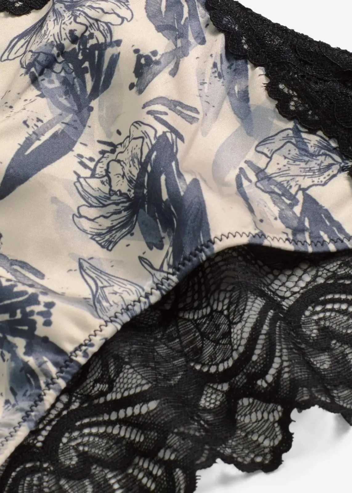 Slip aus bedrucktem Satin|bonprix Outlet