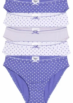 Slip mit weicher Baumwolle mit Satin-Schleife (5er Pack)|bonprix Clearance