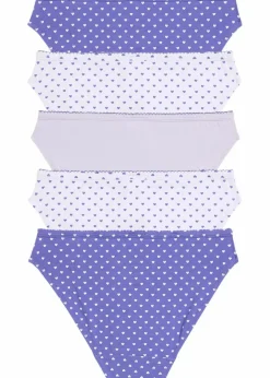 Slip mit weicher Baumwolle mit Satin-Schleife (5er Pack)|bonprix Clearance