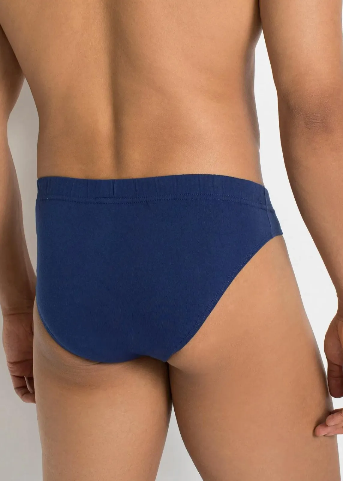 bonprix Große Größen|Wäsche|Slip mit weicher Baumwolle (10er Pack) schwarz + anthrazit meliert + mitternachtsblau