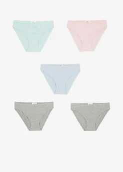 Slip mit weicher Baumwolle (5er Pack)|bonprix Sale