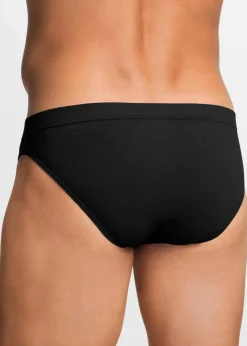 bonprix Slips|Wäsche|Slip mit weicher Baumwolle (10er Pack) schwarz