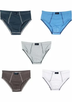 Slip mit weicher Bio-Baumwolle (5er Pack)|bonprix Sale