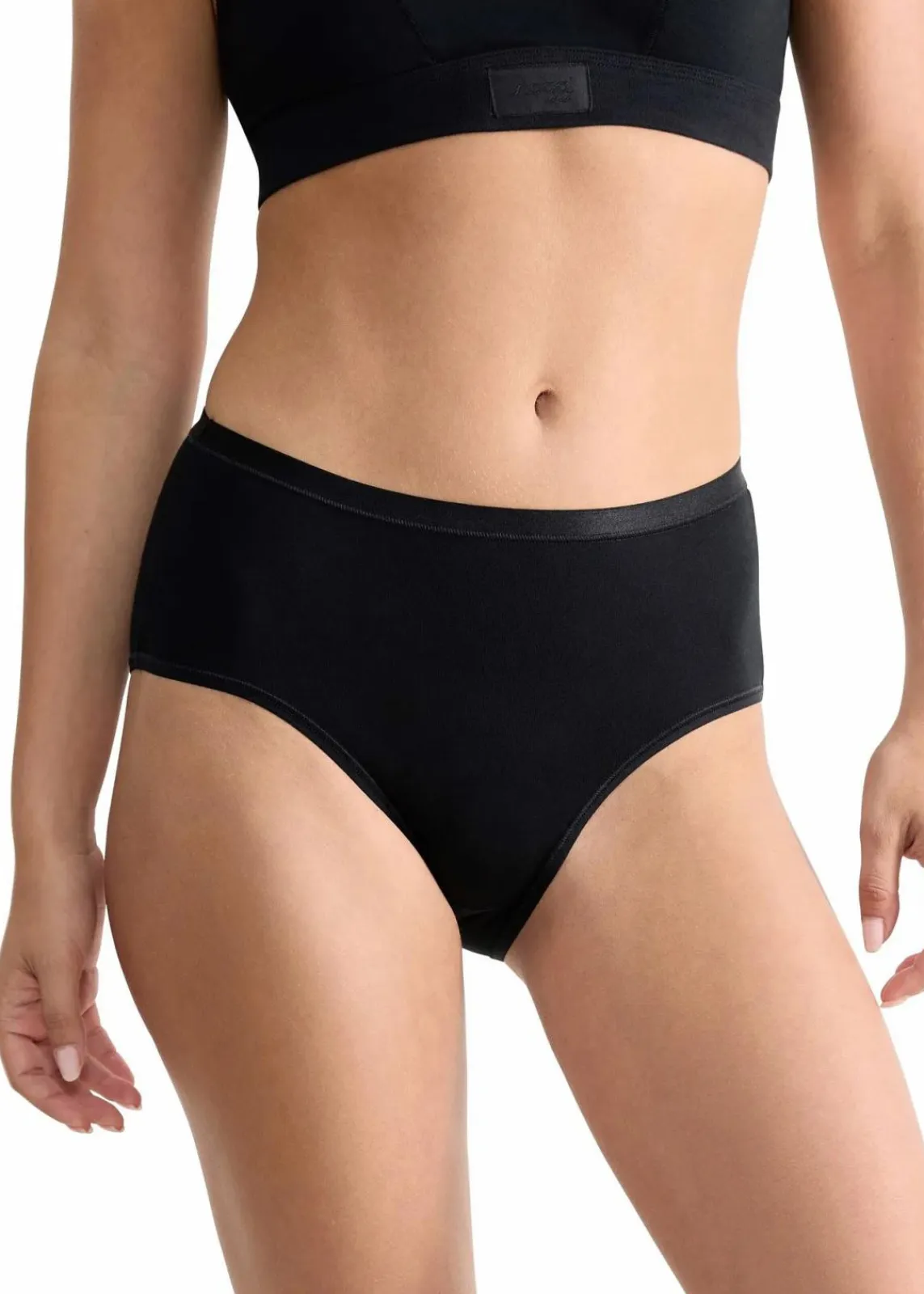 Sloggi Wäsche·Baumwollunterwäsche|Baumwollunterwäsche|GO Daily Cotton Midi Slip (3er Pack) 3x schwarz