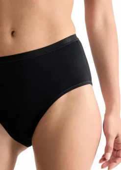 Sloggi Wäsche·Baumwollunterwäsche|Baumwollunterwäsche|GO Daily Cotton Midi Slip (3er Pack) 3x schwarz