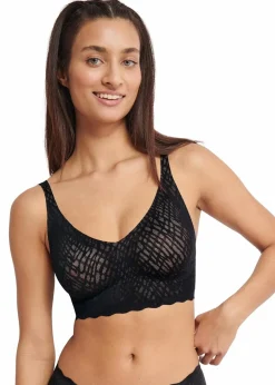 Sloggi Nachhaltigere Materialien|Sloggi|ZERO Feel Bliss Bralette schwarz