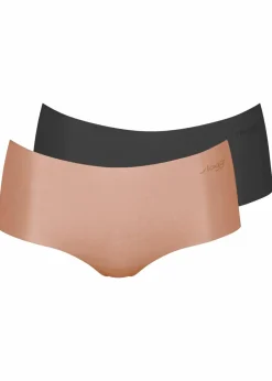 Sloggi Wäsche·Höschen|Sloggi|ZERO Microfibre 2.0 Short (2er Pack) braun + schwarz