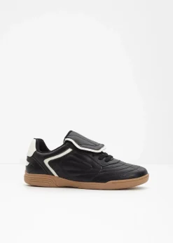 bonprix Sneaker|Sneaker schwarz/wollweiß