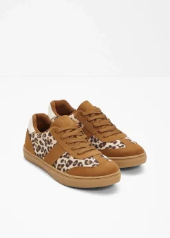 bonprix Sneaker|Sneaker braun leo bedruckt