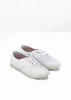 bonprix Sneaker|Schuhe & Accessoires In Spezialgrößen·Schuhe In Übergröße|Sneaker aus Baumwoll-Canvas weiß