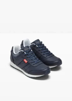bonprix Sport- & Trekkingschuhe|Sneaker|Sneaker aus Leder dunkelblau