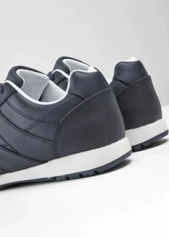 bonprix Sport- & Trekkingschuhe|Sneaker|Sneaker aus Leder dunkelblau
