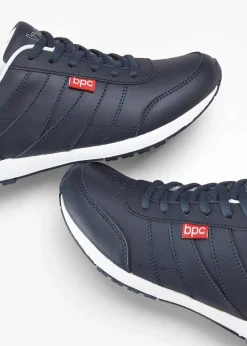 bonprix Sport- & Trekkingschuhe|Sneaker|Sneaker aus Leder dunkelblau