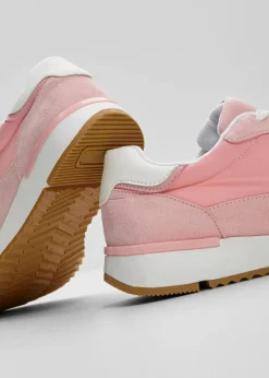 bonprix Sneaker|Sneaker im Retrolook softrosa